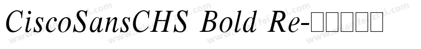 CiscoSansCHS Bold Re字体转换